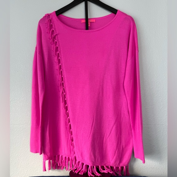 Lilly Pulitzer Hot Pink Emberly Sweater Size M - Picture 7 of 10
